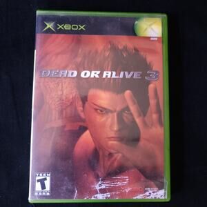 Dead or Alive 3 Microsoft Xbox 2001 Fighting TECMO Video Game with Case